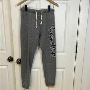 Texas A&M Sweatpants Size small gray elastic waist League joggers